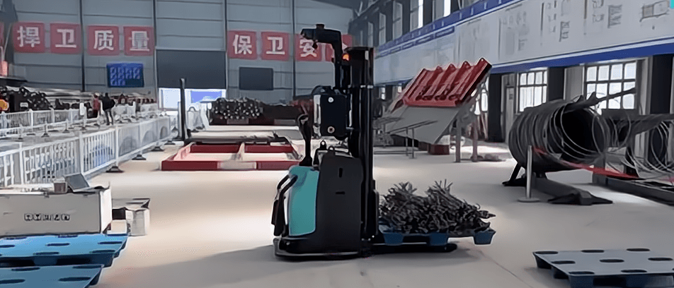 凯发K8(中国)机器人公司建材行业无人叉车案例